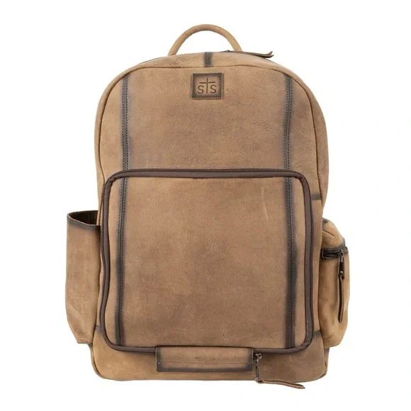 STS Ranchwear Brown and Tan Backpack - Picture 4 of 4